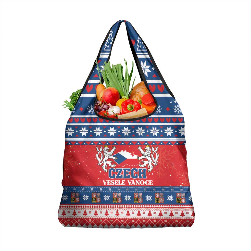 Czech Republic Christmas Grocery Bag Czechia Vesele Vanoce