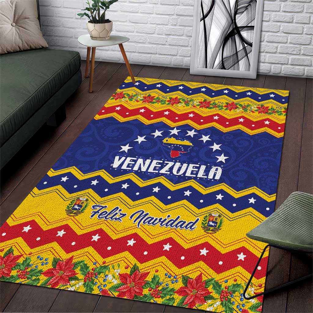 Venezuela Christmas Area Rug Feliz Navidad