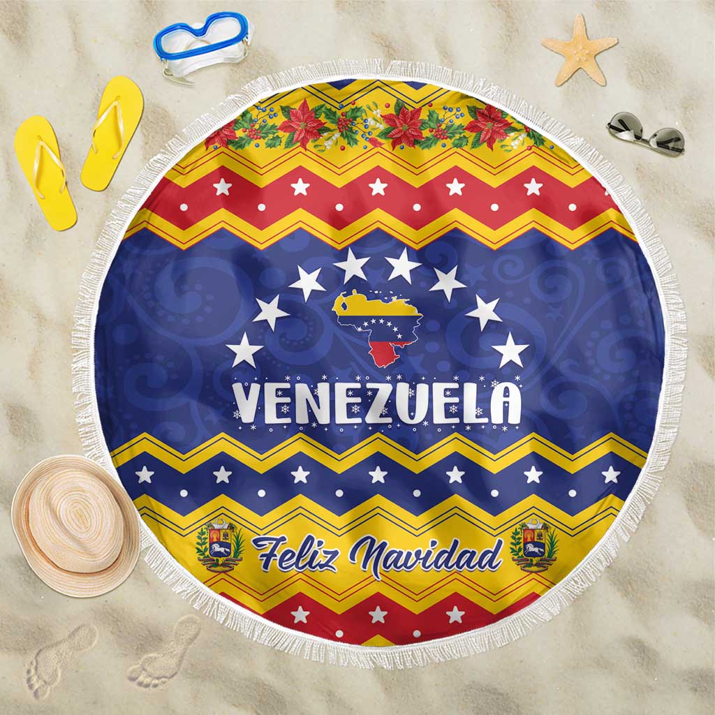 Venezuela Christmas Beach Blanket Feliz Navidad - Wonder Print Shop