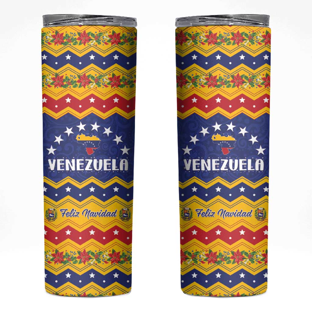 Venezuela Christmas Skinny Tumbler Feliz Navidad - Wonder Print Shop