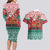 Personalized Hungary Christmas Couples Matching Long Sleeve Bodycon Dress and Hawaiian Shirt Magyarorszag Boldog Karacsonyt - Wonder Print Shop