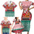 Personalized Hungary Christmas Family Matching Short Sleeve Bodycon Dress and Hawaiian Shirt Magyarorszag Boldog Karacsonyt - Wonder Print Shop