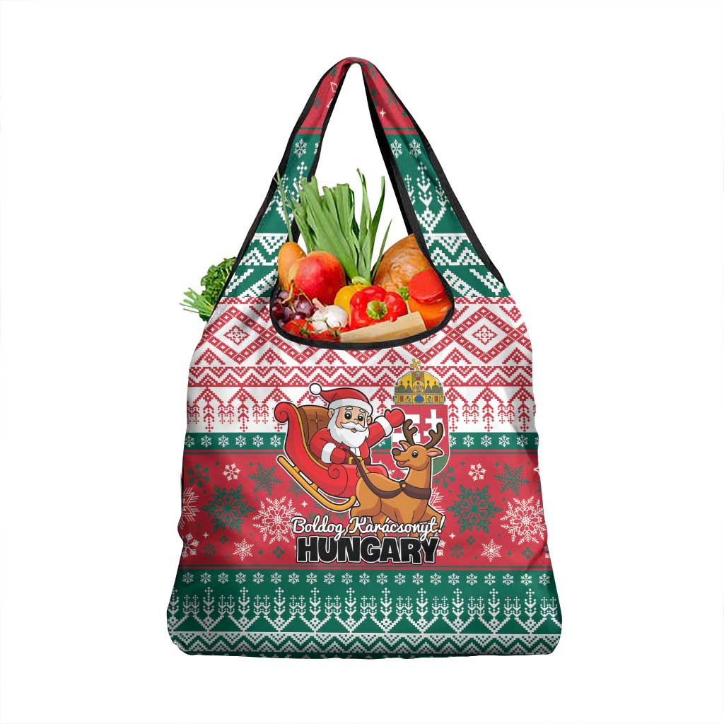 Hungary Christmas Grocery Bag Magyarorszag Boldog Karacsonyt