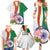 India Republic Day Family Matching Summer Maxi Dress and Hawaiian Shirt Lotus Floral Paisley Pattern - Wonder Print Shop