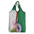 India Republic Day Grocery Bag Lotus Floral Paisley Pattern