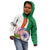 India Republic Day Kid Hoodie Lotus Floral Paisley Pattern - Wonder Print Shop