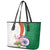 India Republic Day Leather Tote Bag Lotus Floral Paisley Pattern - Wonder Print Shop