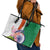 India Republic Day Leather Tote Bag Lotus Floral Paisley Pattern - Wonder Print Shop