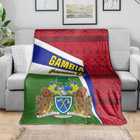 Gambia Independence Day blanket coat featuring Gambia flag and coat-of-arms crest