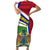 gambia-independence-day-short-sleeve-bodycon-dress-coat-of-arms-african-pattern