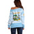 Personalized Republic of Anguilla Off Shoulder Sweater Strength and Endurance