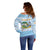 Personalized Republic of Anguilla Off Shoulder Sweater Strength and Endurance