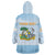 Personalized Republic of Anguilla Wearable Blanket Hoodie Strength and Endurance