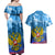 Russia Day 2024 Couples Matching Off Shoulder Maxi Dress and Hawaiian Shirt Coat Of Arms With Red Square - Wonder Print Shop