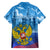 Russia Day 2024 Family Matching Long Sleeve Bodycon Dress and Hawaiian Shirt Coat Of Arms With Red Square - Wonder Print Shop