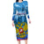 Russia Day 2024 Family Matching Long Sleeve Bodycon Dress and Hawaiian Shirt Coat Of Arms With Red Square - Wonder Print Shop