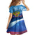 Russia Day 2024 Family Matching Off The Shoulder Long Sleeve Dress and Hawaiian Shirt Coat Of Arms With Red Square - Wonder Print Shop