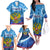 Russia Day 2024 Family Matching Off The Shoulder Long Sleeve Dress and Hawaiian Shirt Coat Of Arms With Red Square - Wonder Print Shop