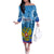 Russia Day 2024 Family Matching Off The Shoulder Long Sleeve Dress and Hawaiian Shirt Coat Of Arms With Red Square - Wonder Print Shop