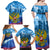 Russia Day 2024 Family Matching Off Shoulder Maxi Dress and Hawaiian Shirt Coat Of Arms With Red Square - Wonder Print Shop