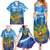 Russia Day 2024 Family Matching Summer Maxi Dress and Hawaiian Shirt Coat Of Arms With Red Square - Wonder Print Shop