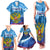 Russia Day 2024 Family Matching Tank Maxi Dress and Hawaiian Shirt Coat Of Arms With Red Square - Wonder Print Shop