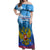 Russia Day 2024 Off Shoulder Maxi Dress Coat Of Arms With Red Square - Wonder Print Shop