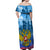 Russia Day 2024 Off Shoulder Maxi Dress Coat Of Arms With Red Square - Wonder Print Shop