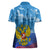 Russia Day 2024 Women Polo Shirt Coat Of Arms With Red Square - Wonder Print Shop