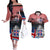 Iceland Independence Day 2024 Couples Matching Off The Shoulder Long Sleeve Dress and Hawaiian Shirt Coat Of Arms Happy 80th Anniversary - Wonder Print Shop