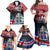 Iceland Independence Day 2024 Family Matching Off Shoulder Maxi Dress and Hawaiian Shirt Coat Of Arms Happy 80th Anniversary - Wonder Print Shop