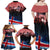 Iceland Independence Day 2024 Family Matching Off Shoulder Maxi Dress and Hawaiian Shirt Coat Of Arms Happy 80th Anniversary - Wonder Print Shop