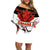 Canada Hockey 2024 Family Matching Off Shoulder Short Dress and Hawaiian Shirt Hockey is Canada Game - Wonder Print Shop