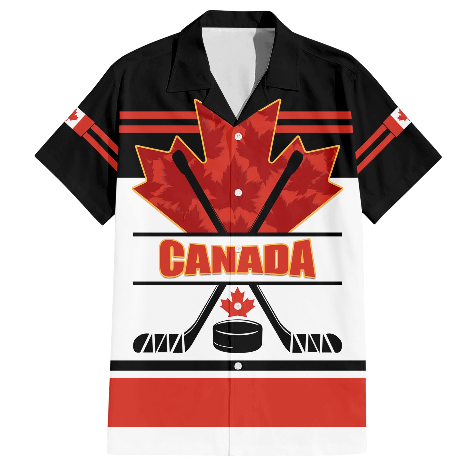 Canada Hockey 2024 Hawaiian Shirt Hockey is Canada Game - Wonder Print Shop