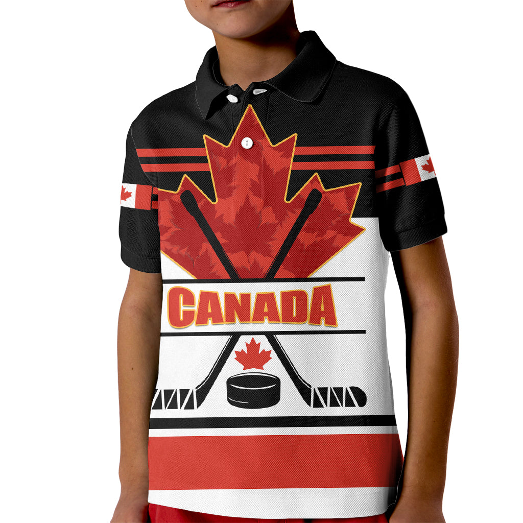 Canada Hockey 2024 Kid Polo Shirt Hockey is Canada Game - Wonder Print Shop