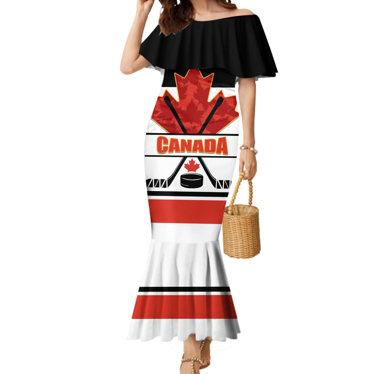 Canada Hockey 2024 Mermaid Dress Hockey is Canada Game - Wonder Print Shop