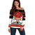 Canada Hockey 2024 Off Shoulder Sweater Hockey is Canada Game - Wonder Print Shop