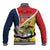 Colombia Independence Day Baseball Jacket Libertad y Orden Colombian Pattern - Wonder Print Shop