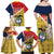 Colombia Independence Day Family Matching Off Shoulder Maxi Dress and Hawaiian Shirt Libertad y Orden Colombian Pattern - Wonder Print Shop