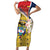 Colombia Independence Day Family Matching Short Sleeve Bodycon Dress and Hawaiian Shirt Libertad y Orden Colombian Pattern - Wonder Print Shop