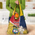 Colombia Independence Day Grocery Bag Libertad y Orden Colombian Pattern