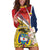 Colombia Independence Day Hoodie Dress Libertad y Orden Colombian Pattern - Wonder Print Shop