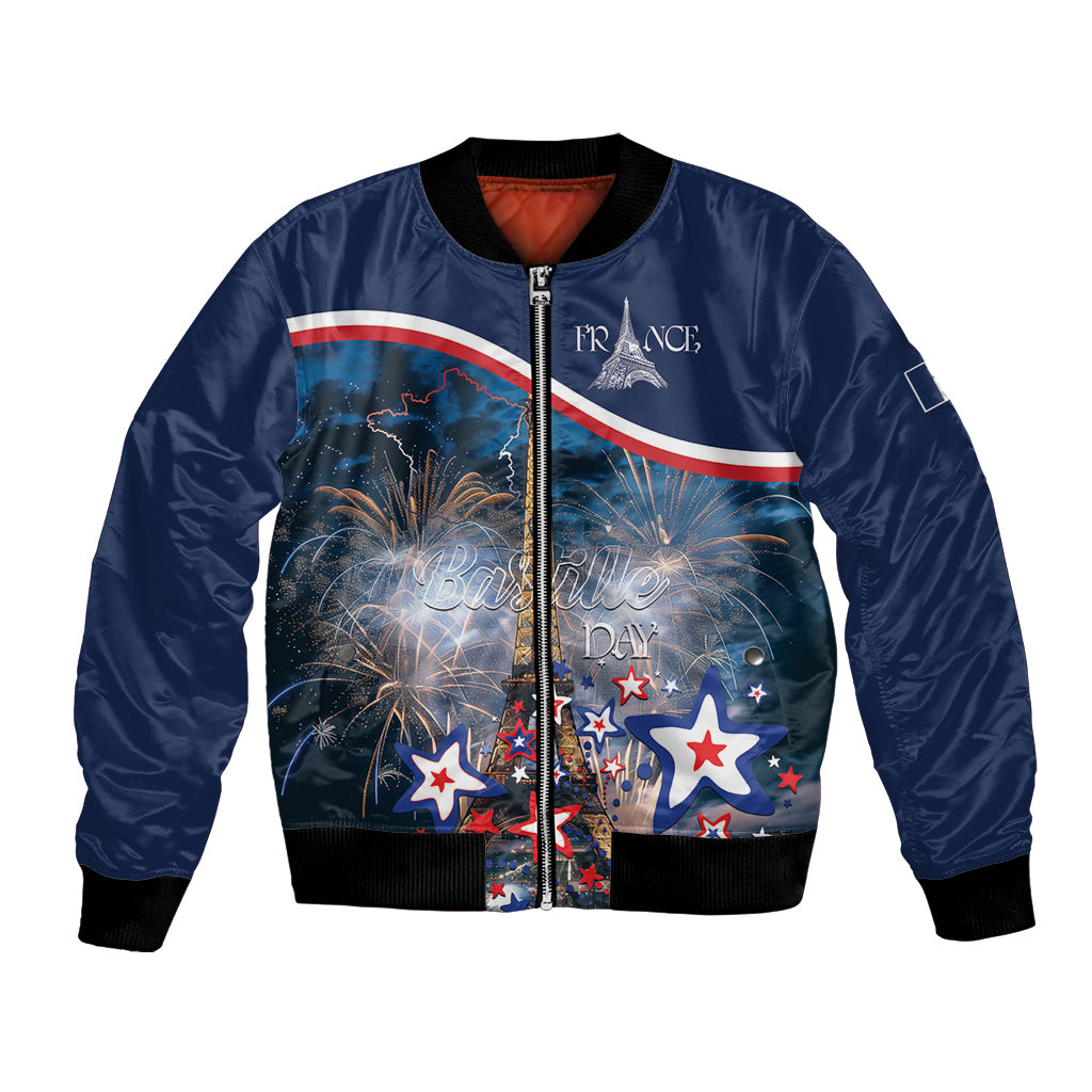 Personalized France Bastille Day Bomber Jacket Fete Nationale du 14 juillet - Wonder Print Shop