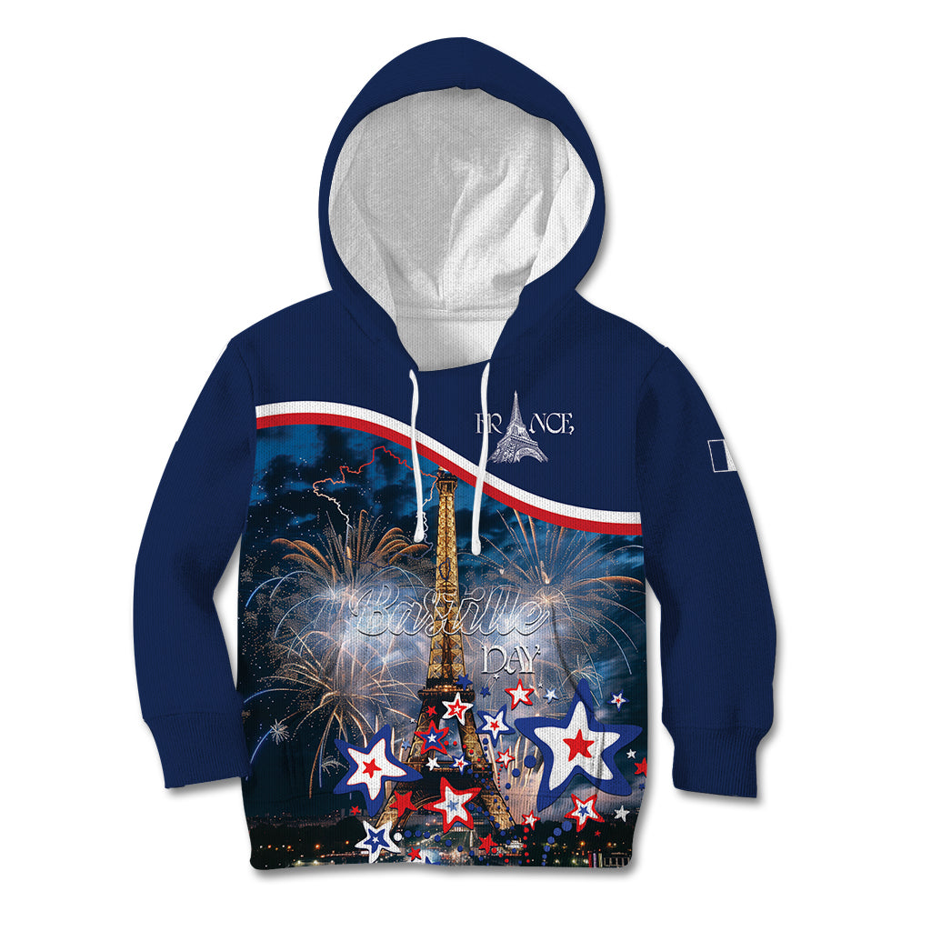 Personalized France Bastille Day Kid Hoodie Fete Nationale du 14 juillet - Wonder Print Shop