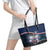 France Bastille Day Leather Tote Bag Fete Nationale du 14 juillet - Wonder Print Shop