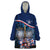 Personalized France Bastille Day Wearable Blanket Hoodie Fete Nationale du 14 juillet - Wonder Print Shop