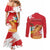 Peru Independence Day Couples Matching Mermaid Dress and Long Sleeve Button Shirt Feliz 28 de Julio Felices Fiestas Patrias