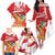 Peru Independence Day Family Matching Off The Shoulder Long Sleeve Dress and Hawaiian Shirt Feliz 28 de Julio Felices Fiestas Patrias - Wonder Print Shop