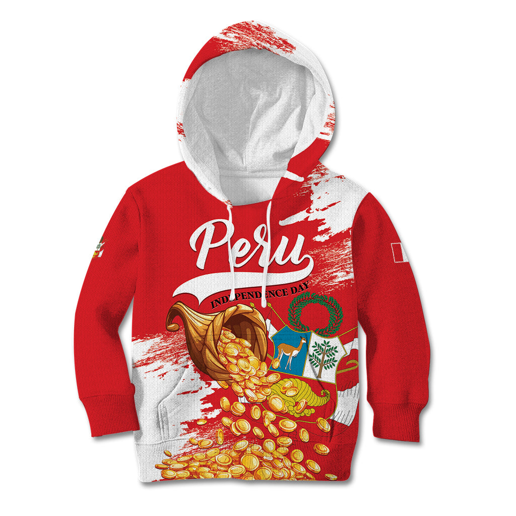 Peru Independence Day Kid Hoodie Feliz 28 de Julio Felices Fiestas Patrias - Wonder Print Shop