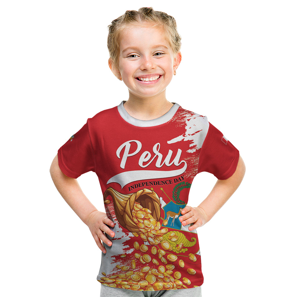 Peru Independence Day Kid T Shirt Feliz 28 de Julio Felices Fiestas Patrias - Wonder Print Shop